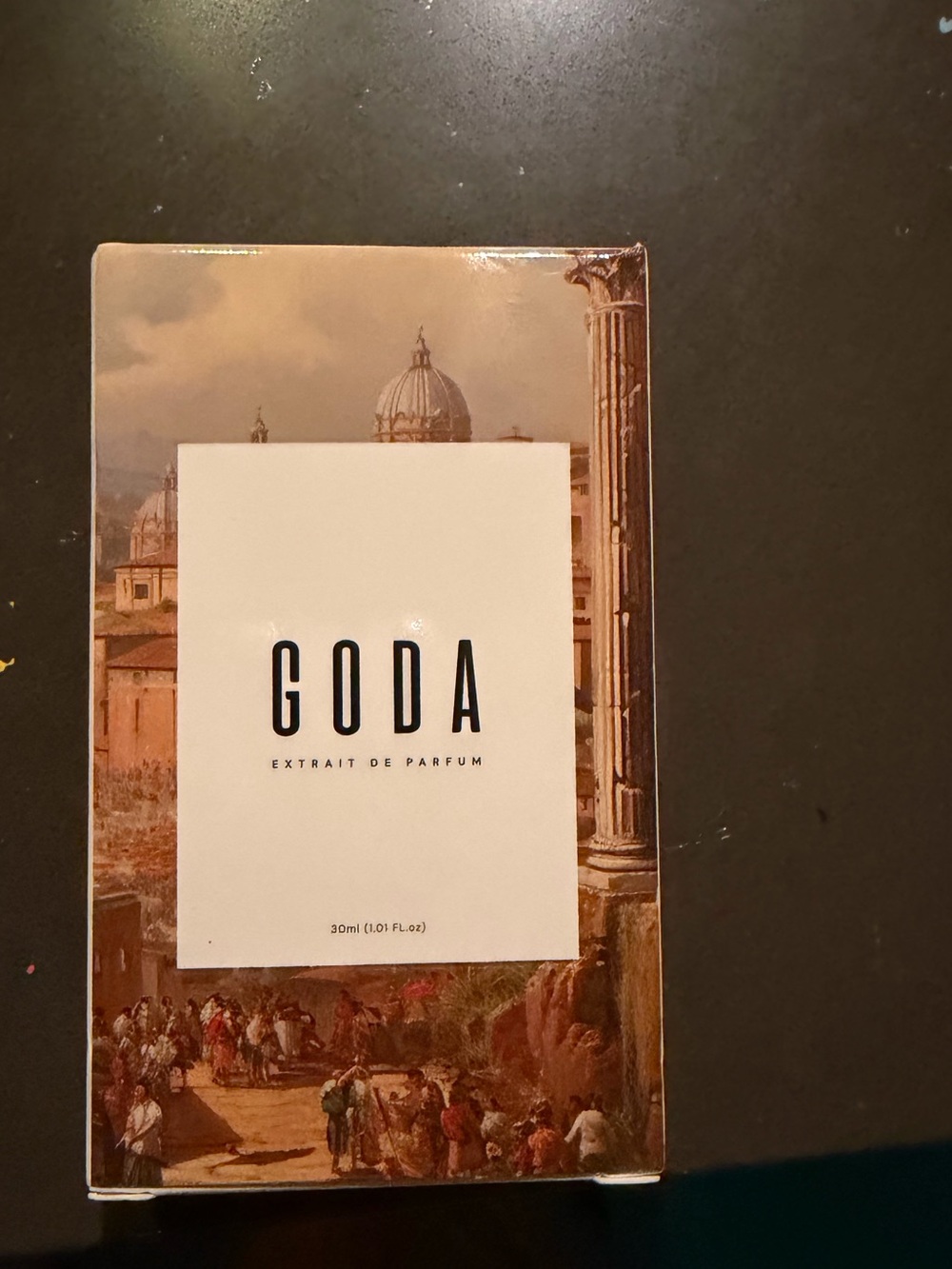 NWT GODA Extrait de Parfum Eau de Parfum - Beige & Brown Artwork Box